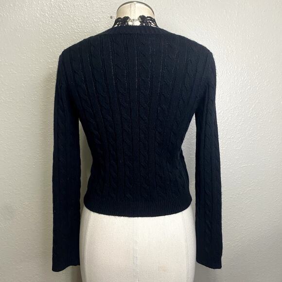 Soft Cozy Knit Button Down V Neck Cardigan Emo Grunge Gothic Bella Swan - Picture 7 of 12